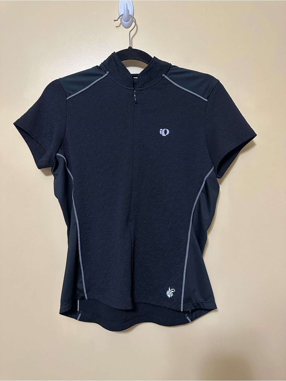 Pearl Izumi Half Zip Reflective Detail Cycling Jersey Women L Black
